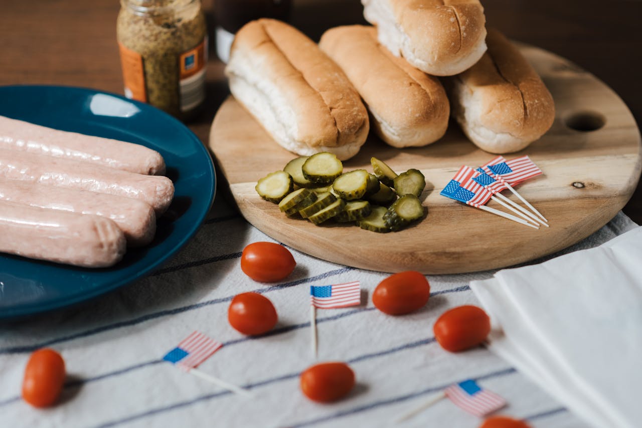 Celebrate with classic American BBQ essentials, perfect for Independence Day gatherings.