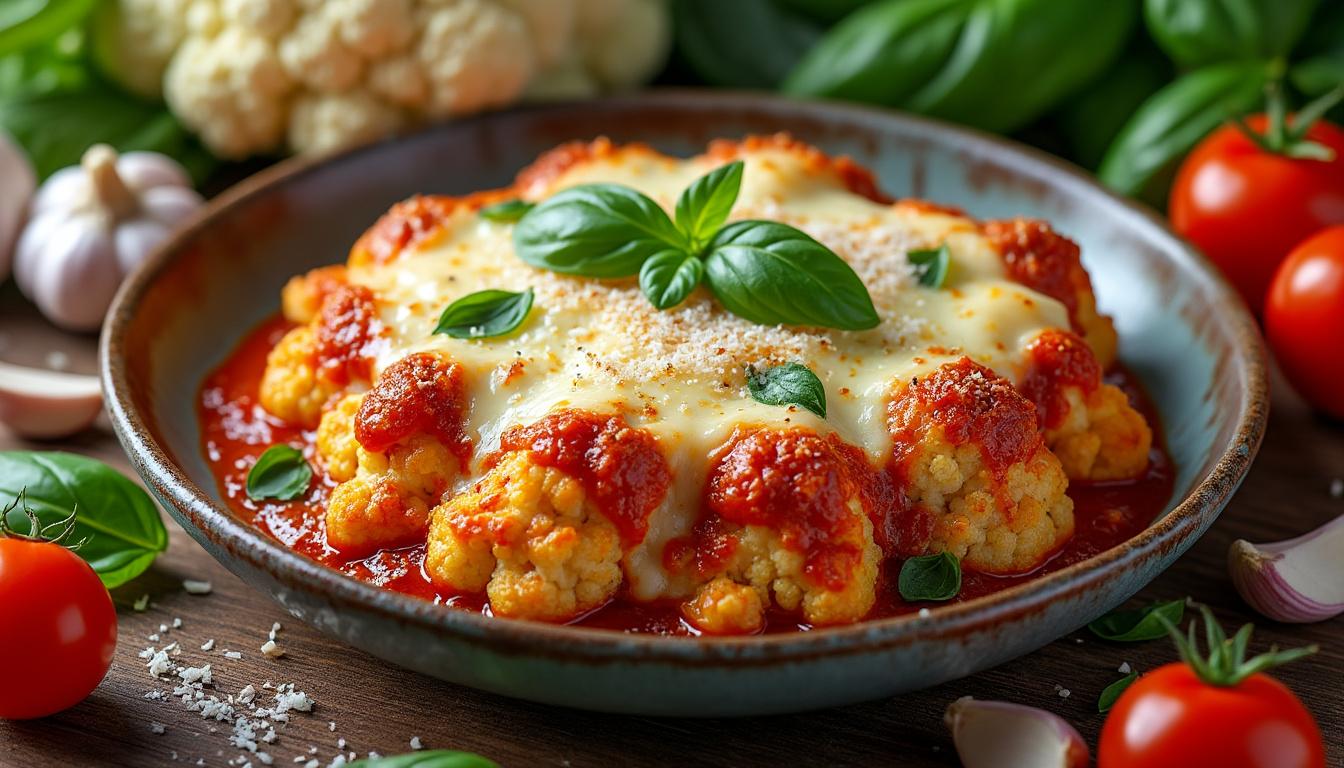 scopri la ricetta del cavolfiore alla parmigiana, un'alternativa vegetariana deliziosa e facile da preparare, perfetta per un pasto sano e gustoso.