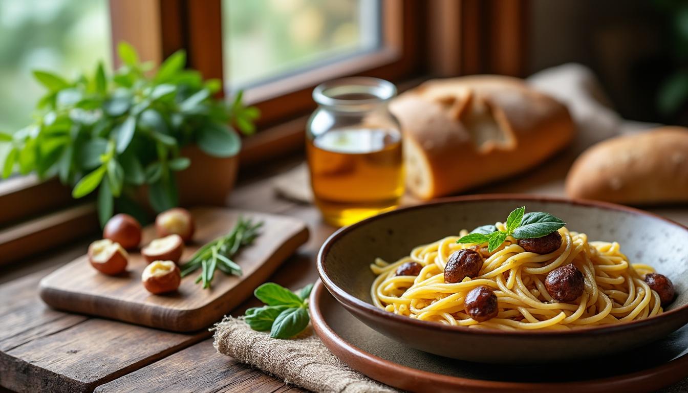 scopri la ricetta tradizionale di pasta e castagne, un piatto povero e genuino della cucina contadina italiana, perfetto per gustare sapori autentici e semplici.