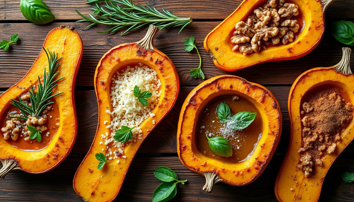 scopri 5 deliziosi condimenti per la zucca al forno croccante, perfetti per arricchire i tuoi piatti autunnali con sapori unici e irresistibili.