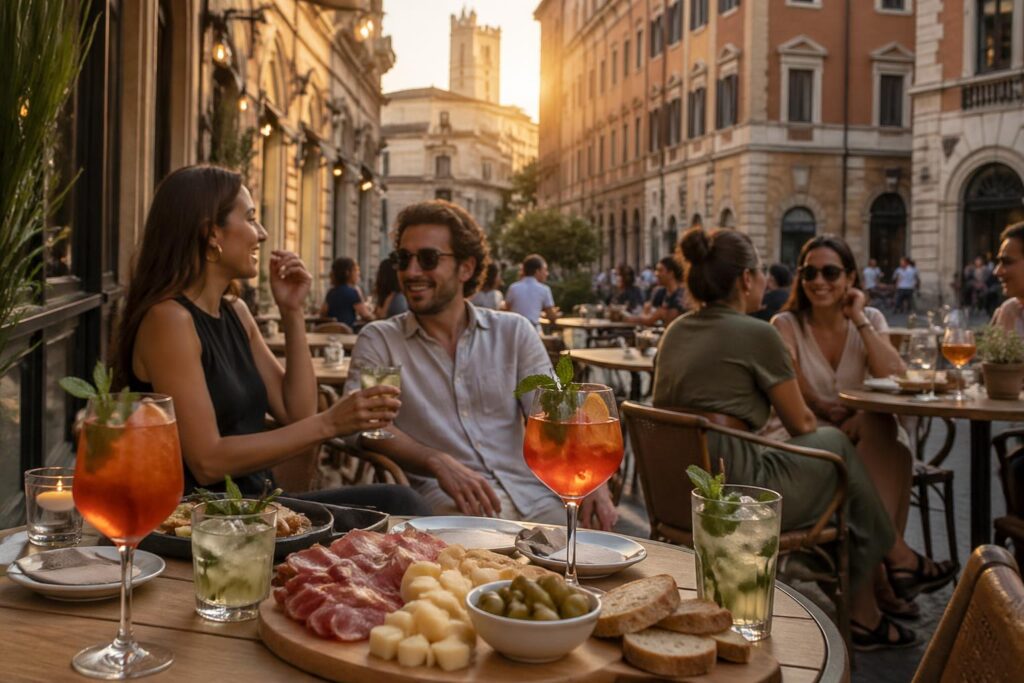 scopri i migliori locali per un aperitivo a san giovanni, roma. goditi cocktail unici e deliziosi taglieri in un'atmosfera accogliente e autentica.