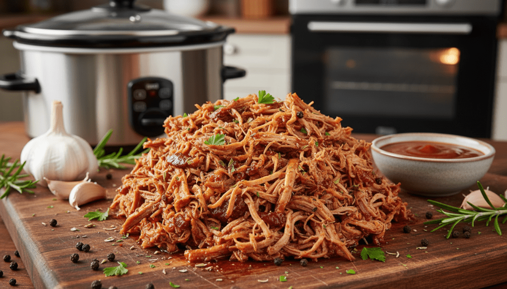 scopri come preparare il pulled pork fatto in casa con la nostra ricetta semplice e gustosa del maiale sfilacciato, cotto al forno o con la slow cooker. perfetto per un pasto saporito e succulento!